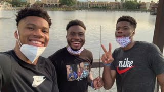 MILWAUKEE BUCKS || Three Brothers In A Bubble