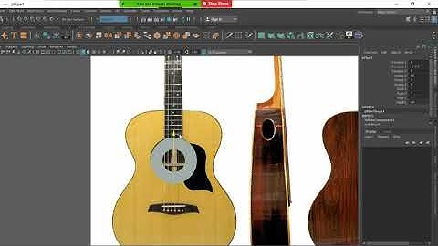 Polygon Modeling Guitar in Maya- Part1