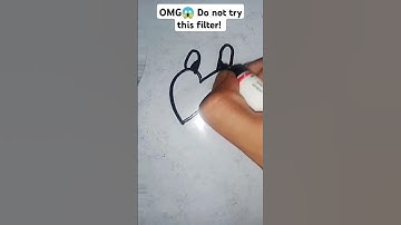 OMG😱 Do not try this filter! #art #drawing #trending #filter #shorts #shortsviral #youtubeshorts