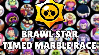 ALL BRAWLERS MARBLE RACE brainrot ver.