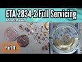 How to Service Tissot ETA 2834-2 Automatic Movement | Part-01 | Watch Repair Channel