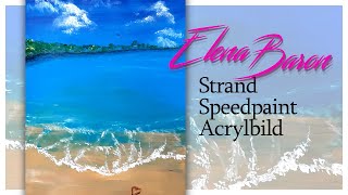 Beach Speedpaint Acrylic Painting | Strand malen