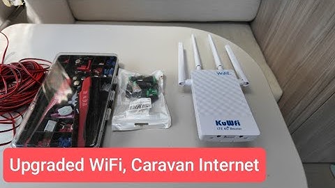 Upgraded caravan or motorhome WiFi, mobile internet. Improved wiring. #caravan #wifi #internet
