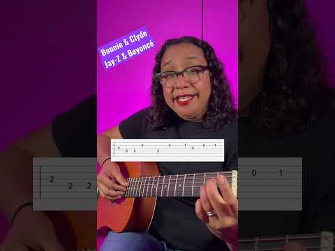 How To Play The Guitar Riff To Bonnie x Clyde By Jay-Z x Beyonce