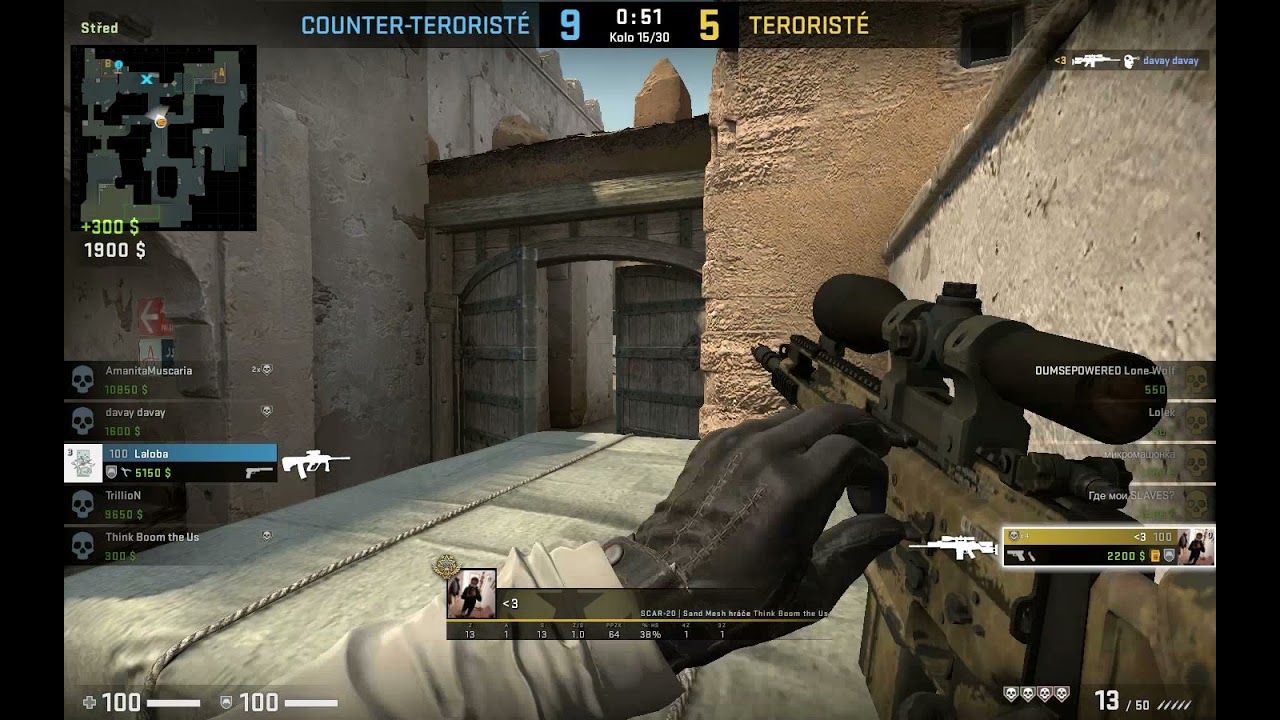 Ace | Counter Strike Global Offensive | Dust 2 | 1vs5