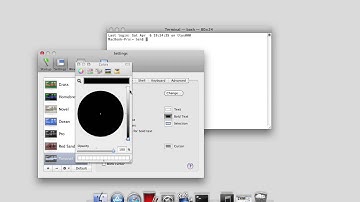 HOW TO: MAKE TERMINAL TRANSPARENT/COLORED OSX