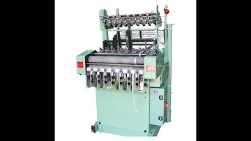 High Speed COF 845 Needle Loom in Action  Efficient Narrow Fabric Weaving Machine