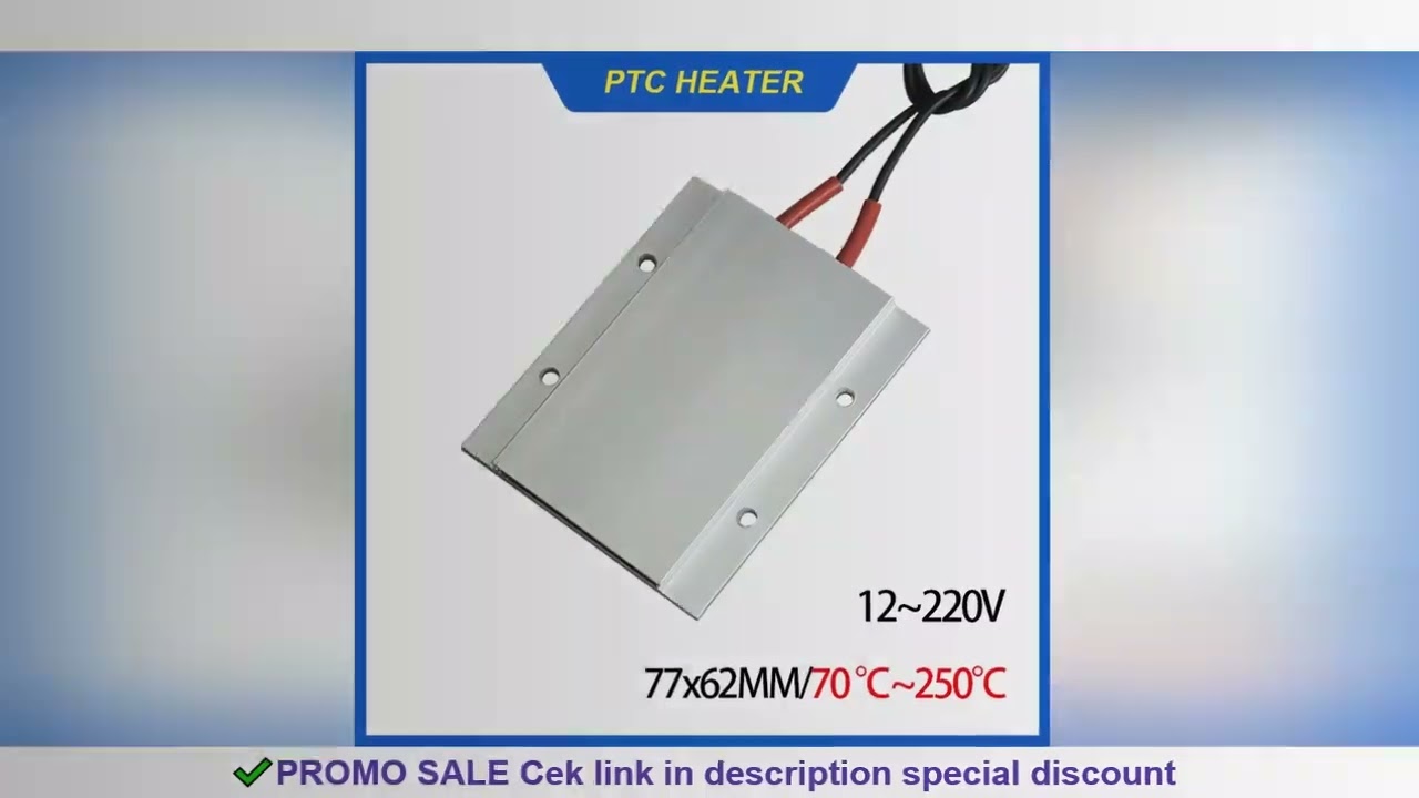 12V~220V Constant Temperature Ceramic PTC Heating Sheet Disassemble Assemble LED Lamp Beads Heater D