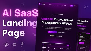 Build a Modern AI Saas Lading Page Using React, Typescript, Shadcn UI, and Next Js Profile