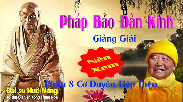Bí Ẩn Giác Ngộ Của Lục Tổ Huệ Năng Qua Pháp Nảo Đàm Kinh | HT Thích Thanh Từ Giảng Phần Cơ Duyên P2