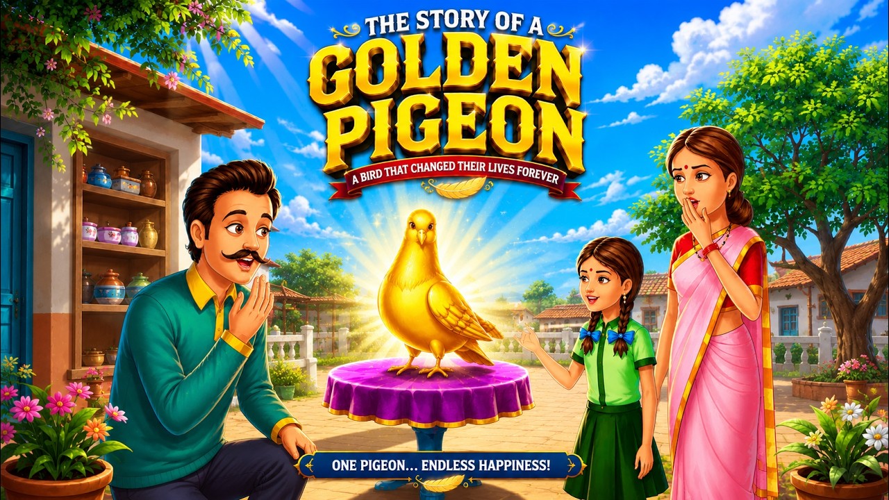 STORY OF A GOLDEN PIGEON | Moral Stories in English | Life Lesson | Learn English | Bedtime Stories