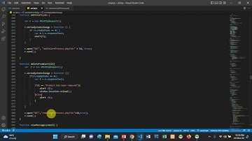 Video 31 - Program the product removing process from the cart.