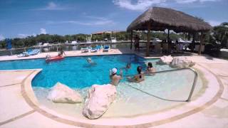 Enjoying the pool at Porto Bello
