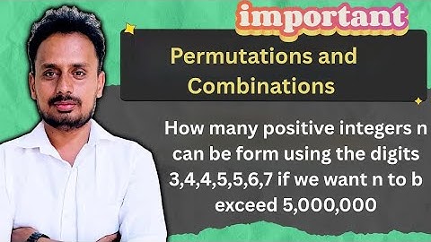 Most Important VTU Permutation Problem | Digits 3,4,4,5,5,6,7 | Q3(c)/Q4(c) Solved | BCS405A