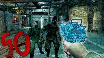 Der Riese No Perks Round 50! (No Commentary World At War Zombies Gameplay)