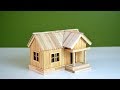 Making a beautiful house from ice cream sticks | very easy