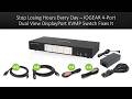Stop Losing Hours Every Day – IOGEAR 4-Port Dual View DisplayPort KVMP Switch Fixes It