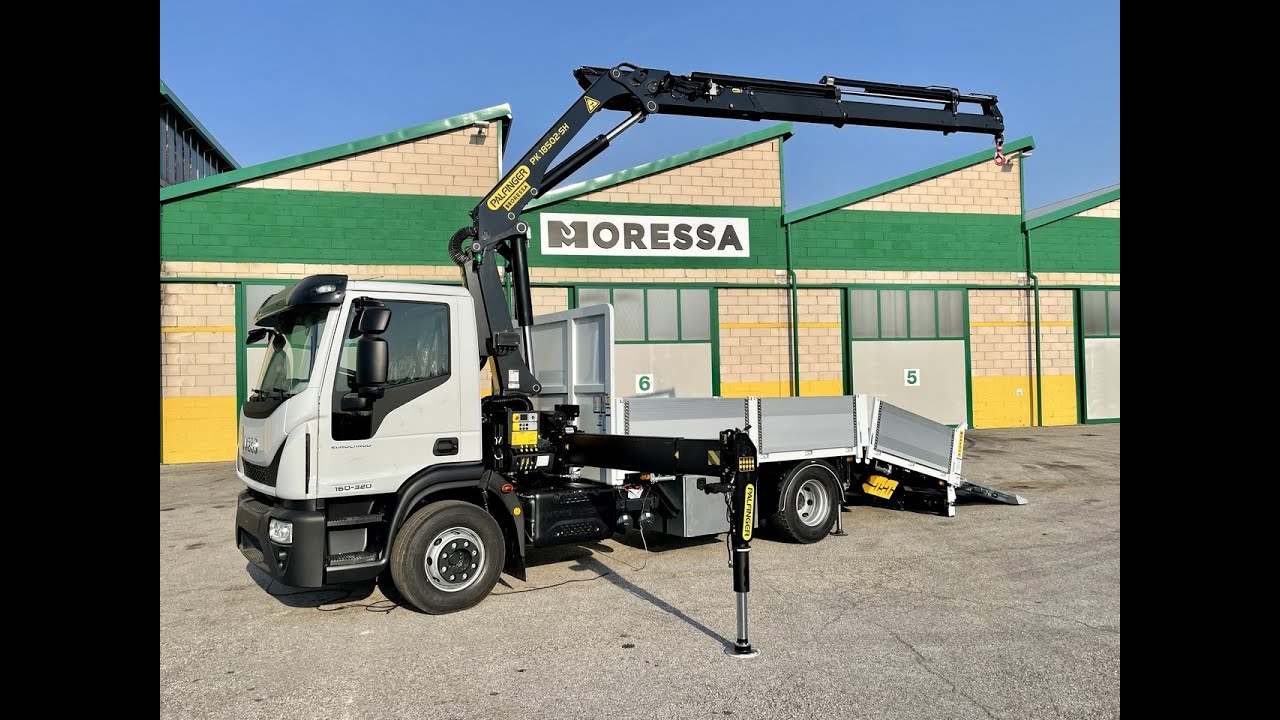 PALFINGER PK 18502 SH CON PIANO INCLINABILE E RAMPA IDRAULICA M-TECH