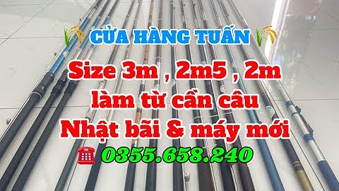Cần xịt thuốc 3m, 2m5 & 2m. Làm từ cần câu Nhật bãi & máy mới. L/hệ 0355658240 #Nongcoanhtuan