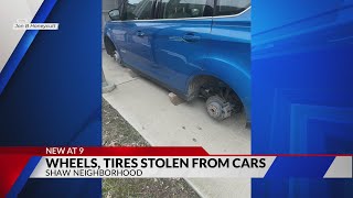 Wheels, tires stolen from cars in St. Louis neighborhood