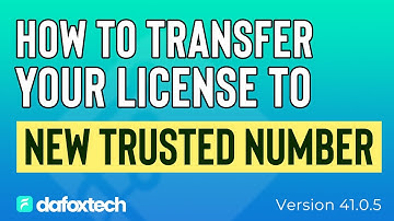 How to Transfer License | DafoxTech