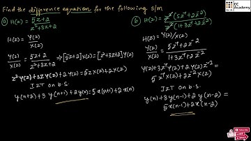 problem - 3 Transform analysis of discrete LTI system in signals and systems || EC Academy