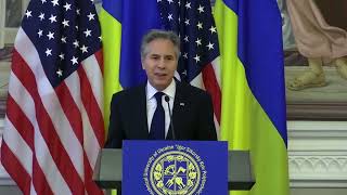 Secretary of State Antony J. Blinken delivers remarks at Kyiv Polytechnic Institute