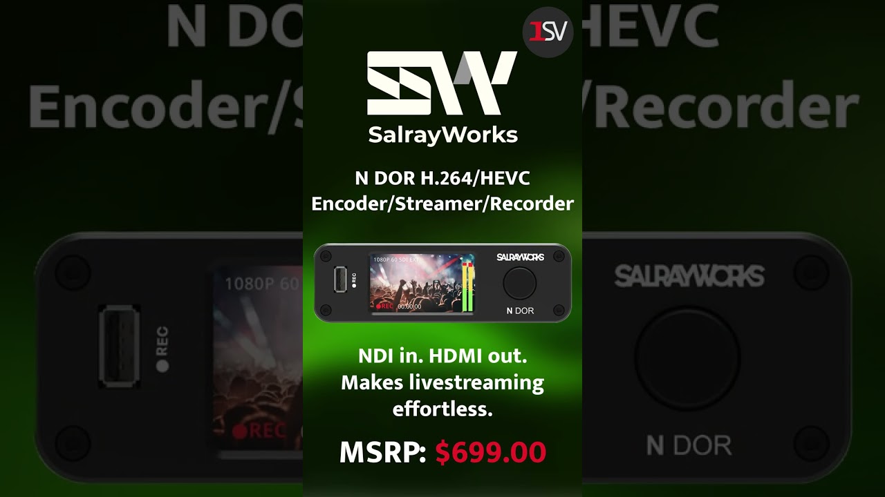 SalrayWorks' N DOR: All-in-One Encoder, Streamer & Recorder for Pro Live Workflows!
