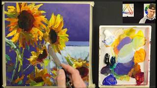 From Good to Great | Mistake? Improvement? Vibrant Sunflowers in Acrylics