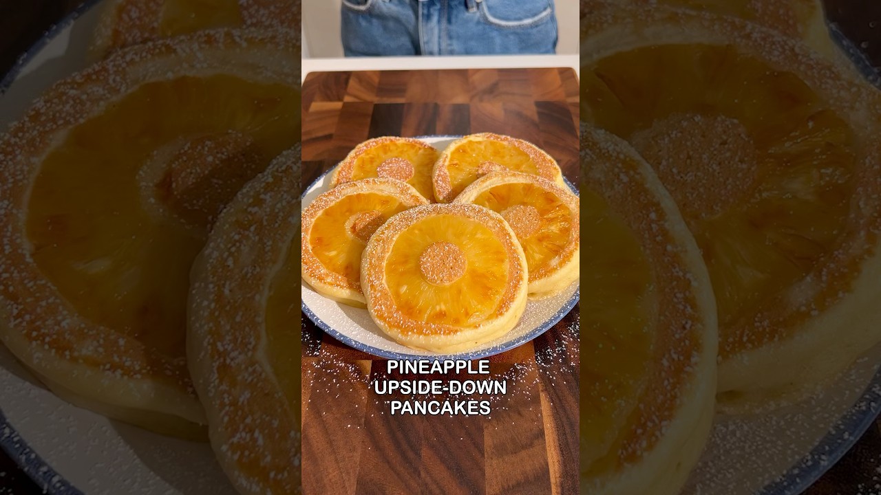 Pineapple Upside-Down Pancakes 🍍 You NEED to try this summer twist 