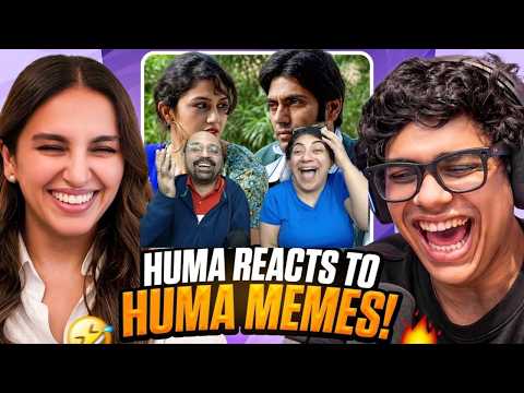 HUMA QURESHI REACTS TO HUMA QURESHI MEMES 😂 !!