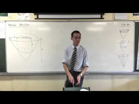 Volume within a Cone (1 of 3: Separating variables and constants for differentiation)