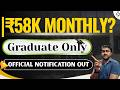 18–28 साल वालों के लिए ₹58K वाली Govt Job 🔥 Graduate Only | New Recruitment 2026