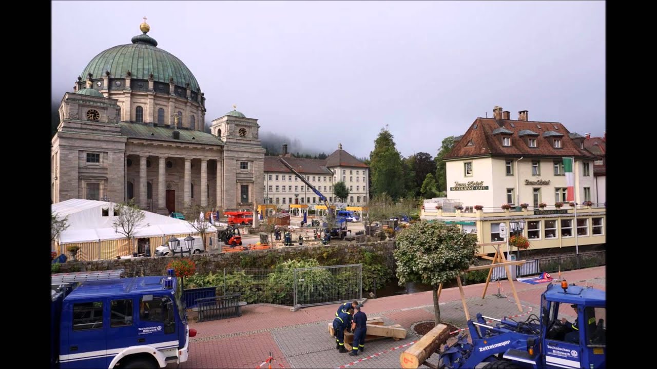 THW OV Schramberg und Laufenburg Brückenbau in St. Blasien