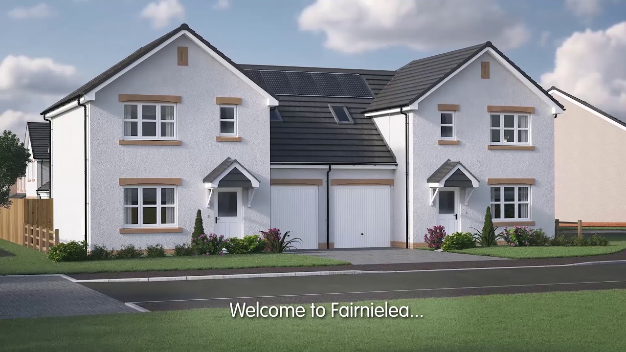 Miller Homes Fairnielea, Livingston, West Lothian CGI Development Tour YouTube