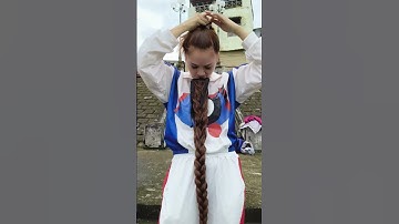 Tóc giả cột đuôi ngựa thắt bính dài #toccotduoingua #toccot