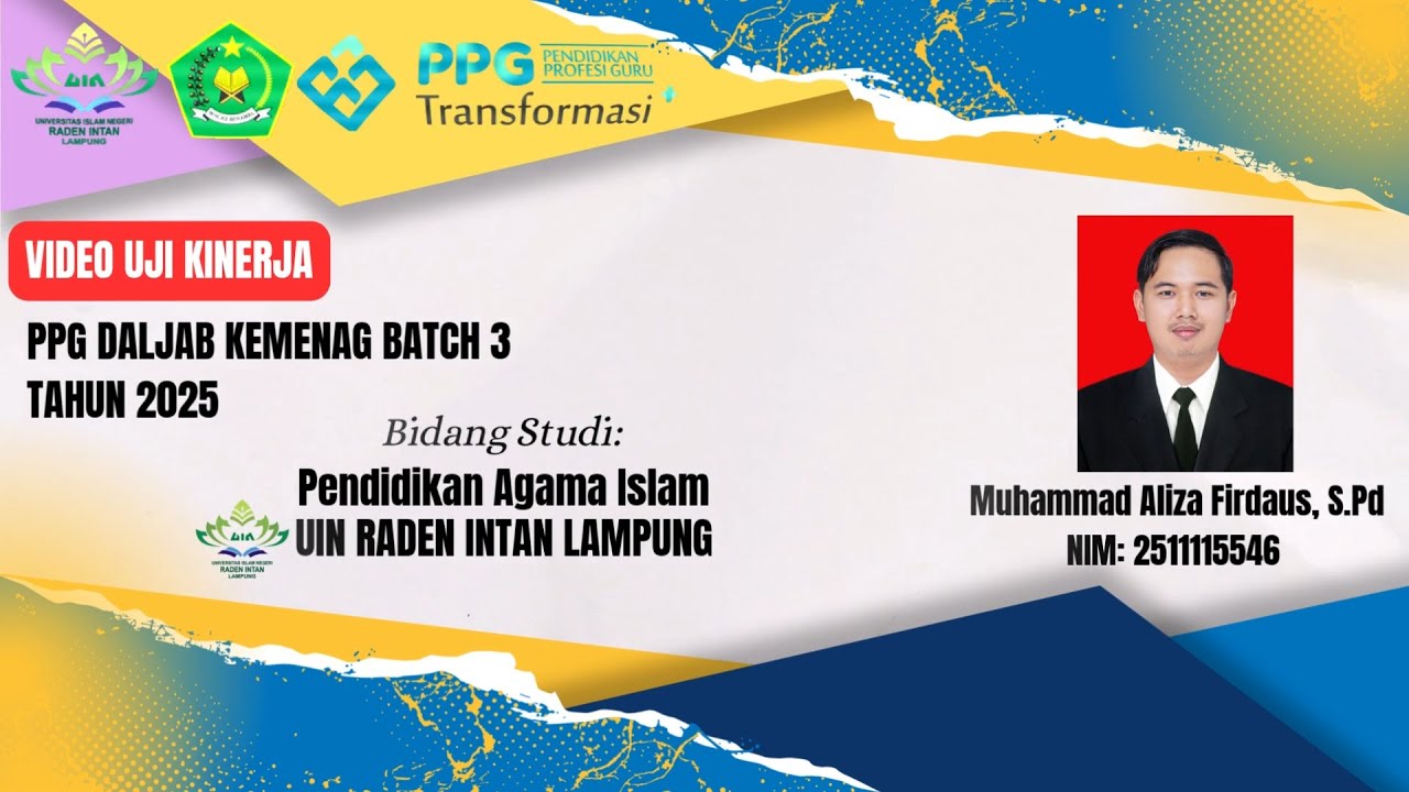VIDEO UKIN PPG PAI DALJAB BATCH 3 TAHUN 2025 | UIN RADEN INTAN LAMPUNG