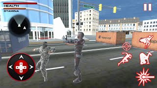 Super Hero Robot Man Final Fight City Battle 3D -  5-9 level - Gameplay (android) screenshot 4