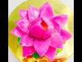 How to make 3D Lotus Jelly Cake 燕菜立体莲花做法