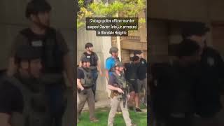 Chicago police officer murder suspect's arrest caught on video