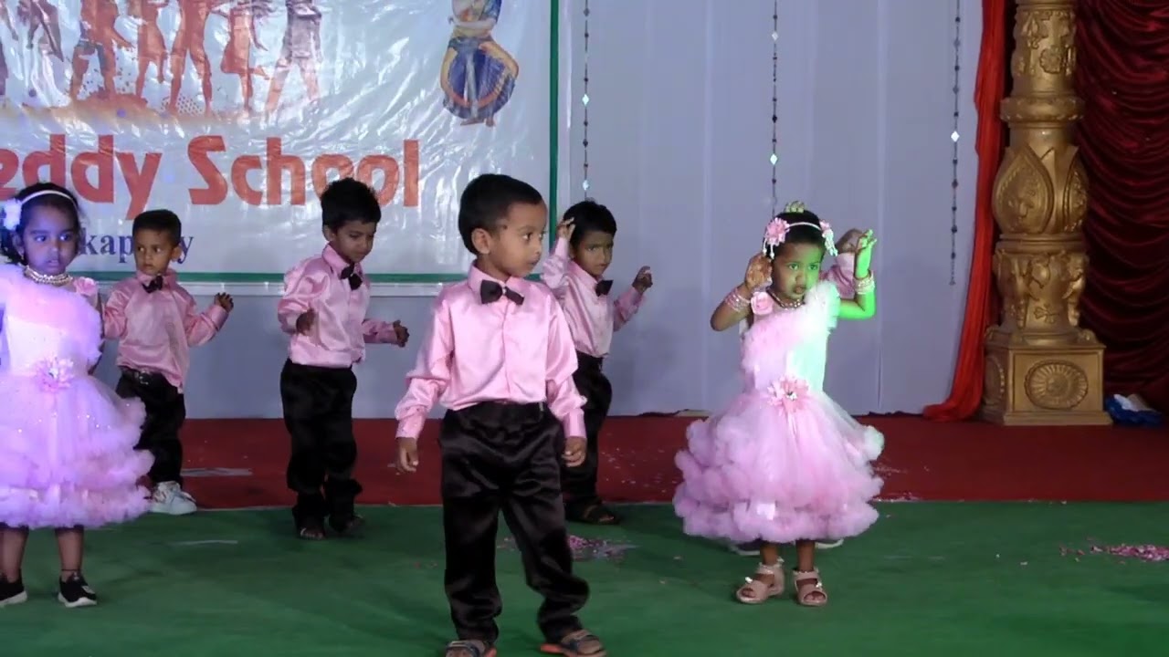 KK Reddy Memorial School, "If Your Happy"  Dance by Nursery Students