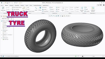 Truck - Tyre Make in Creo Parametric | Tyre Tutorial in Creo | Creo Parametric Tutorial