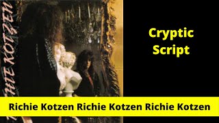 Richie Kotzen Richie Kotzen Cryptic Script