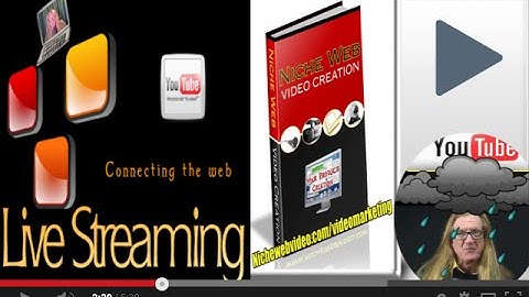 live streaming settings with youtube and manycam