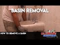 How to remove a basin