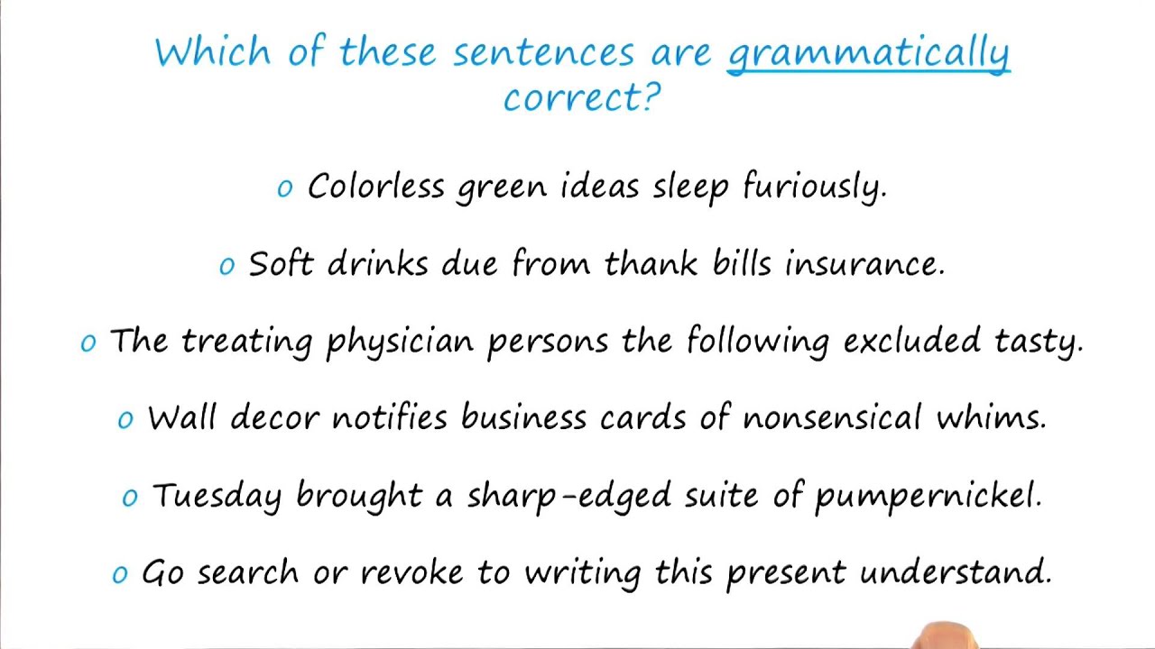Exercise: Gibberish Sentences Quiz - Georgia Tech - KBAI: Part 4 - YouTube
