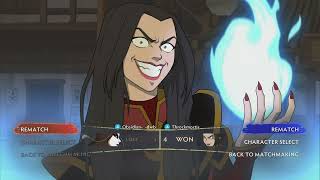 AZULA HAS NOOOO COOL BRO | avatar leagends the fighting game