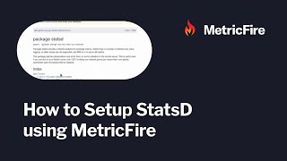 How to Setup StatsD using MetricFire