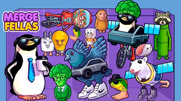 Merge Fellas Italian Brainrot, Suika Gameplay, Walkthrough Reaching Max Level