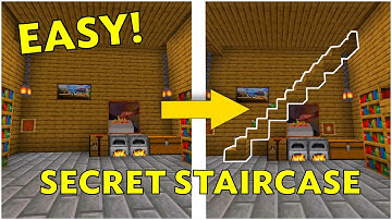 SECRET STAIRCASE In The Wall! Minecraft Tutorial